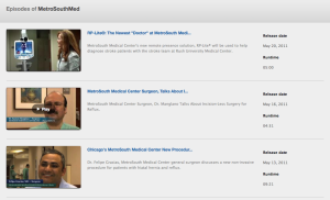 MetroSouth Medical Center Video Editing
